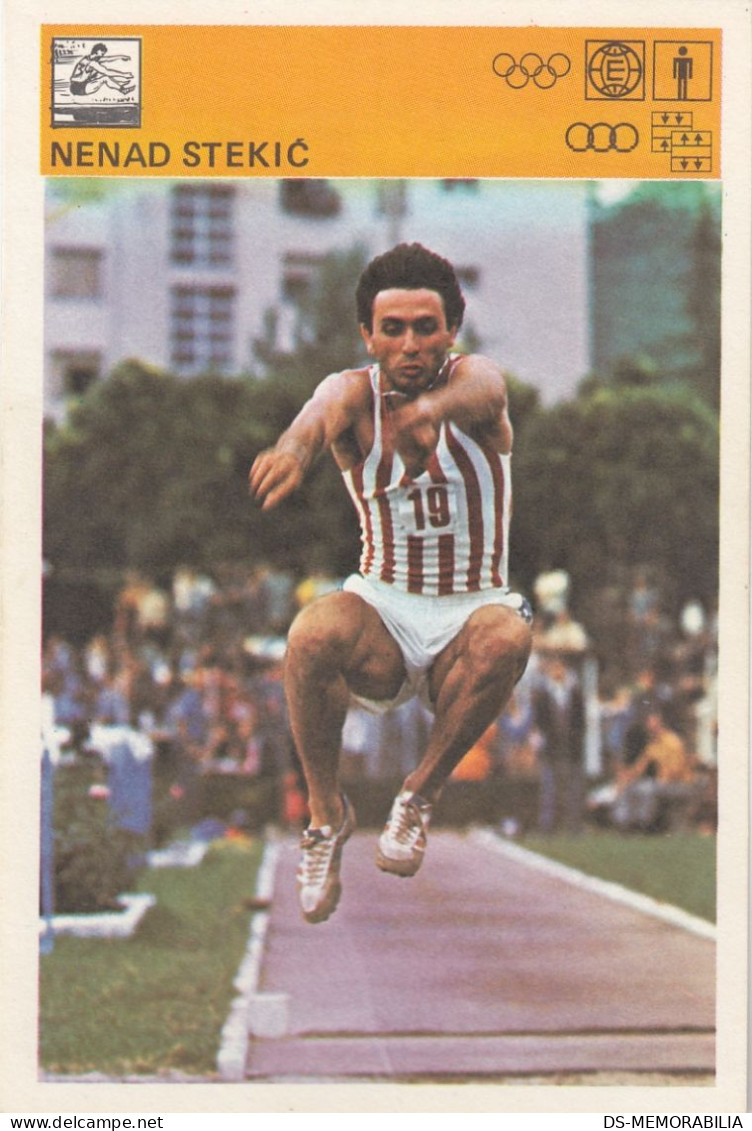 Long Jump - Nenad Stekić Yugoslavia Trading Card Svijet Sporta - Athletics