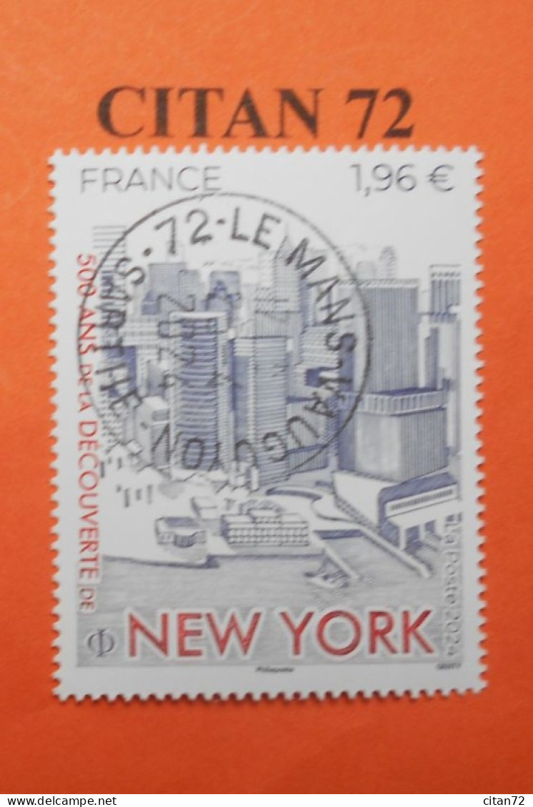 FRANCE 2024  DU  BLOC  500  ANS  DECOUVERTE  DE  NEW-YORK   NEUF  OBLITERE - Used Stamps