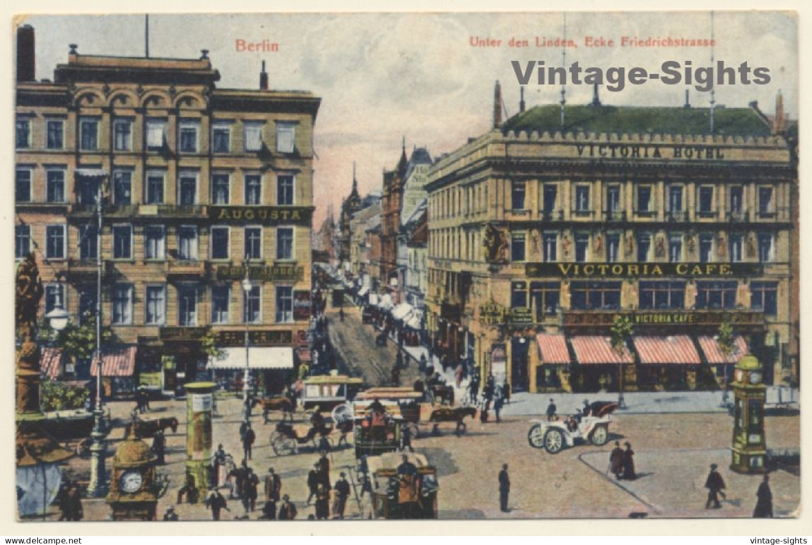 Berlin / Germany: Unter Den Linden, Ecke Friedrichstrasse (Vintage PC 1907) - Mitte