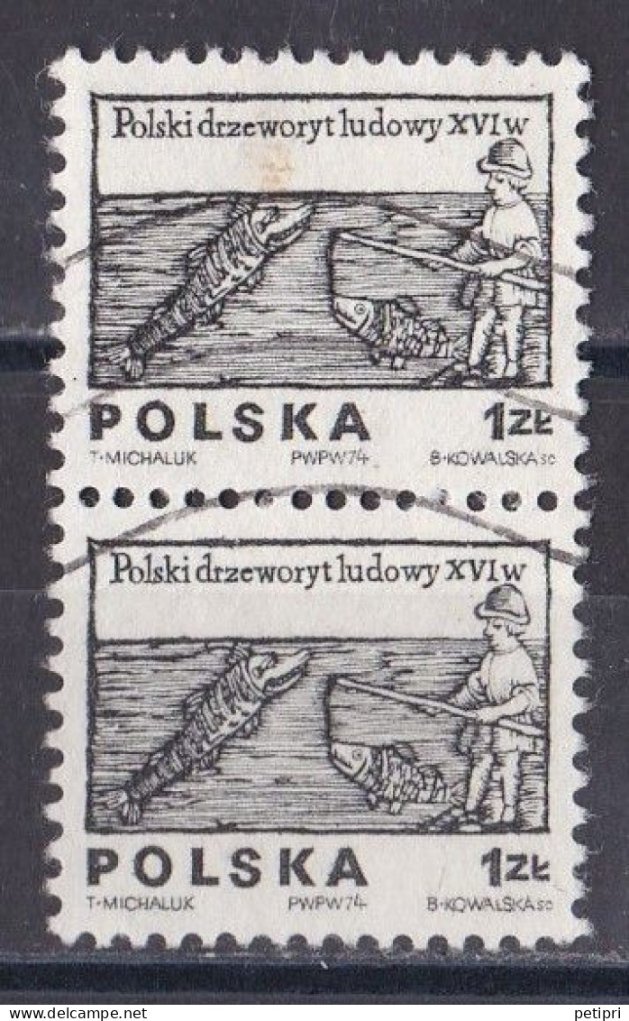 Pologne - République 1971 - 1980   Y & T N °  2189  Paire  Oblitérée - Gebraucht