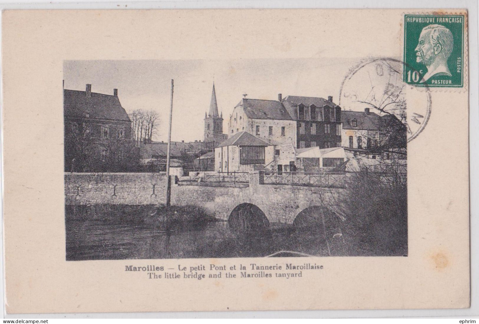 Maroilles Nord Le Petit Pont Et La Tannerie Maroillaise - Valenciennes