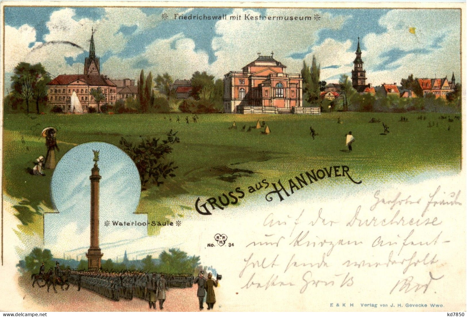 Gruss Aus Hannover - Litho - Hannover