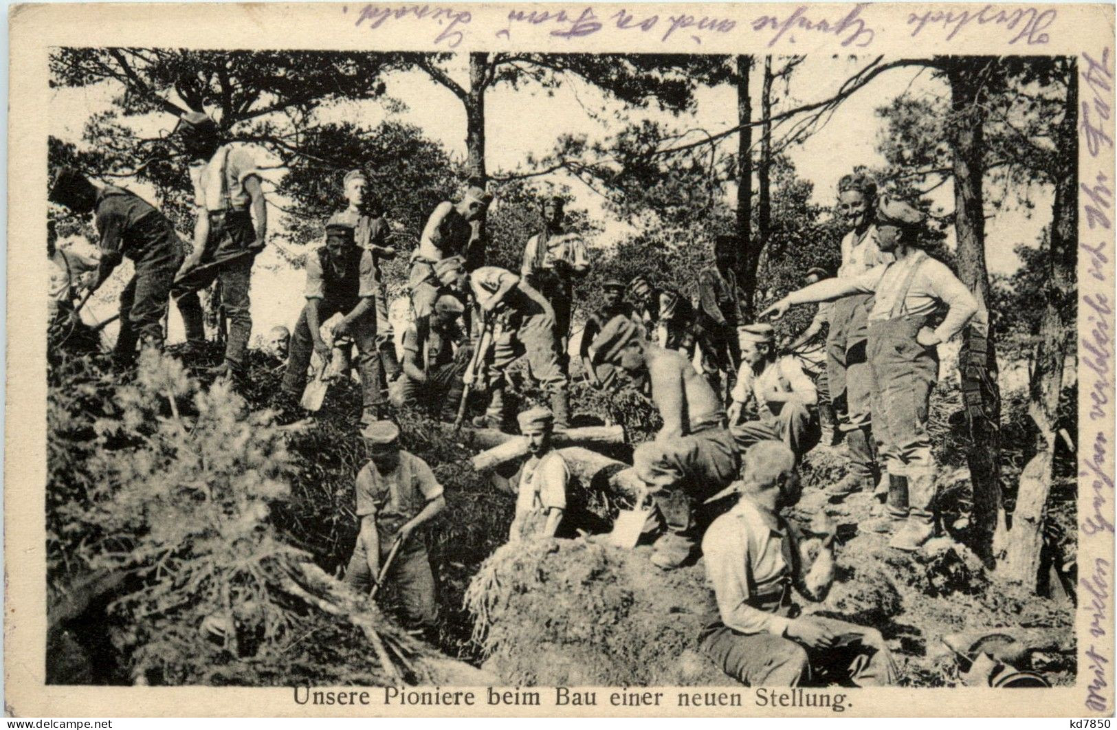 Pioniere Beim Bau Einer Neuen Stellung - Feldpost - Guerre 1914-18