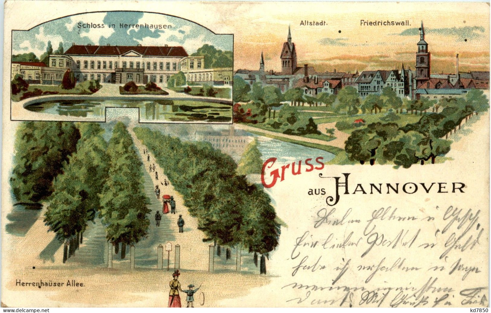 Gruss Aus Hannover - Litho - Hannover