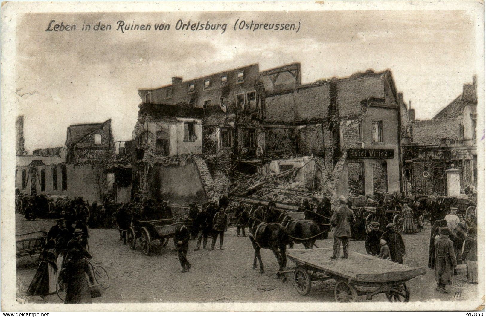 Leben In Den Ruinen Von Ortelsburg - Ostpreussen