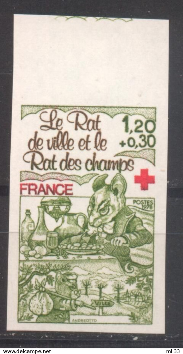 Croix Rouge Fable YT 2025 De 1978 Sans Trace Charnière - Non Classés