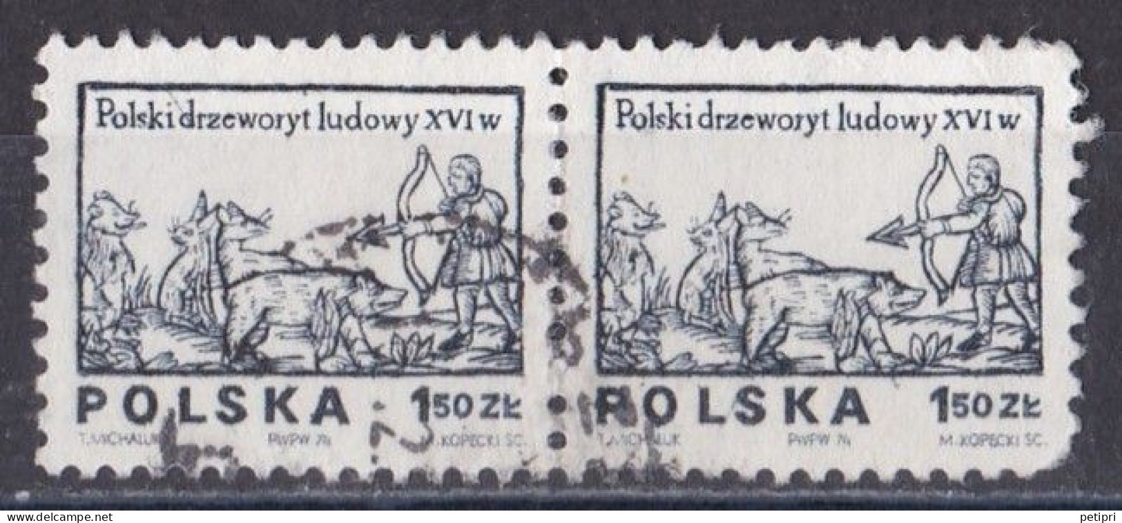 Pologne - République 1971 - 1980   Y & T N °  2190  Paire  Oblitérée - Usati