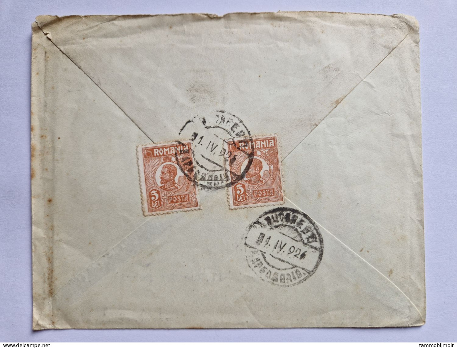 Romania, Cover From Bucharest To Nantes, France, 1926; 2 King Ferdinand Stamps - Covers & Documents