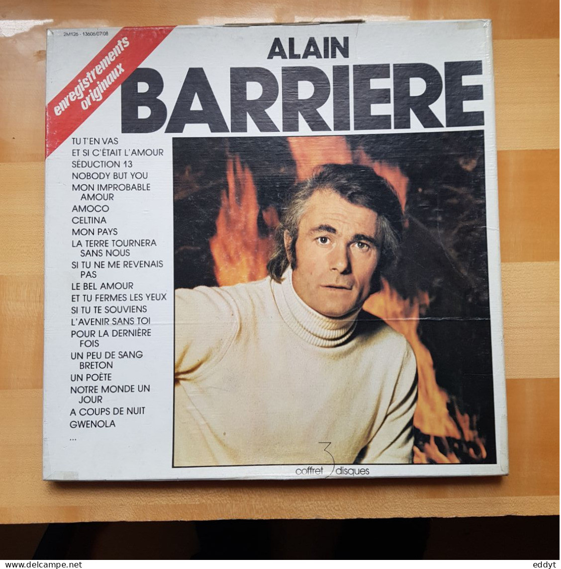 Coffret De 3 DISQUES Vinyles  T. 33 -  Enregistrements Originaux  Alain BARRIÈRE -  TBE - Other - French Music