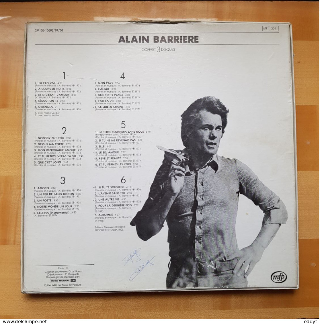 Coffret De 3 DISQUES Vinyles  T. 33 -  Enregistrements Originaux  Alain BARRIÈRE -  TBE - Autres - Musique Française