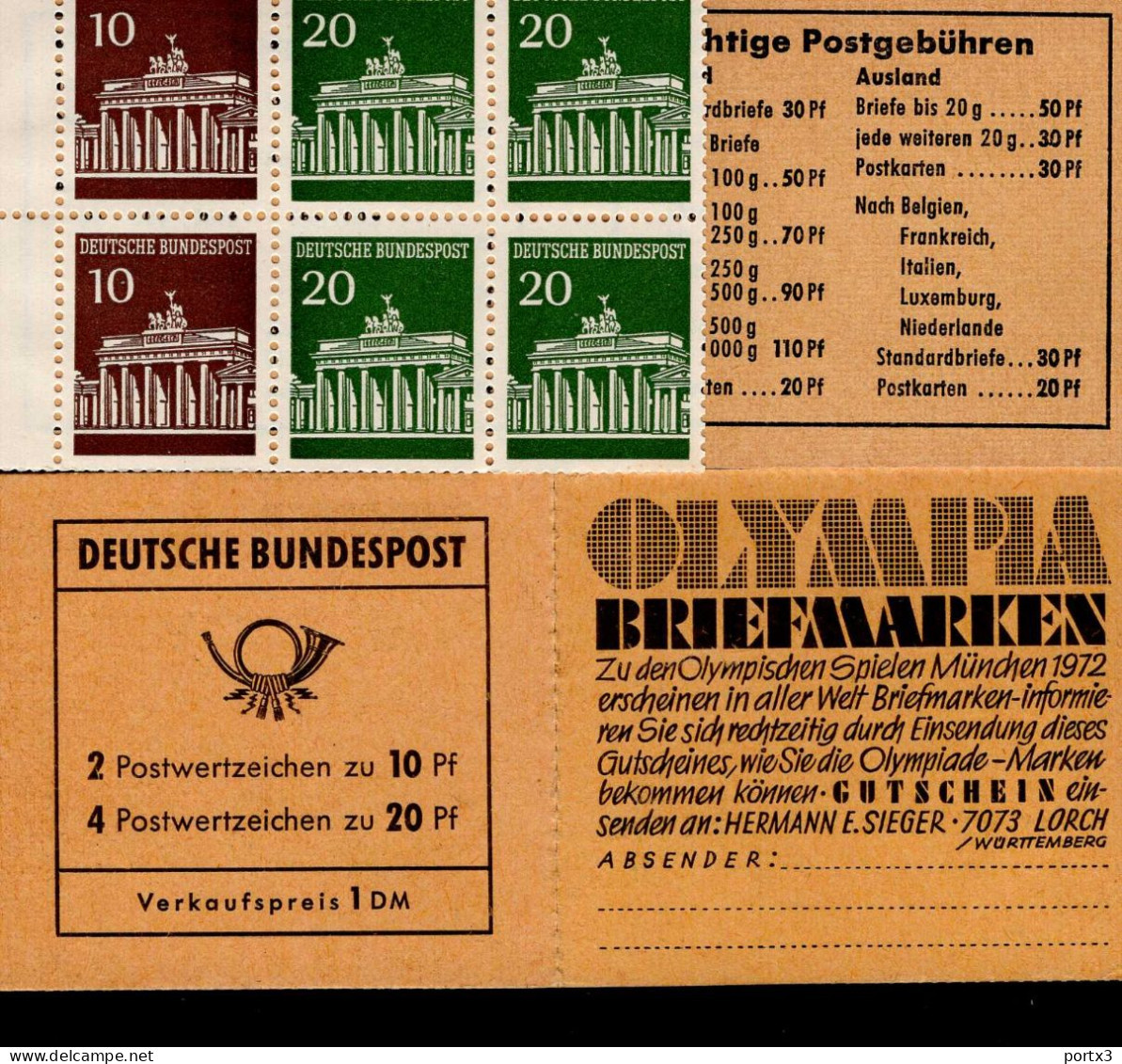 Markenheftchen Bund Postfr. MH 13 B  MNH ** Neuf Postfrisch - 1951-1970