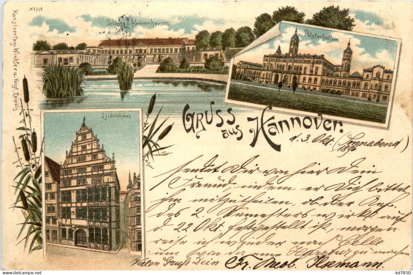 Gruss Aus Hannover - Litho - Hannover