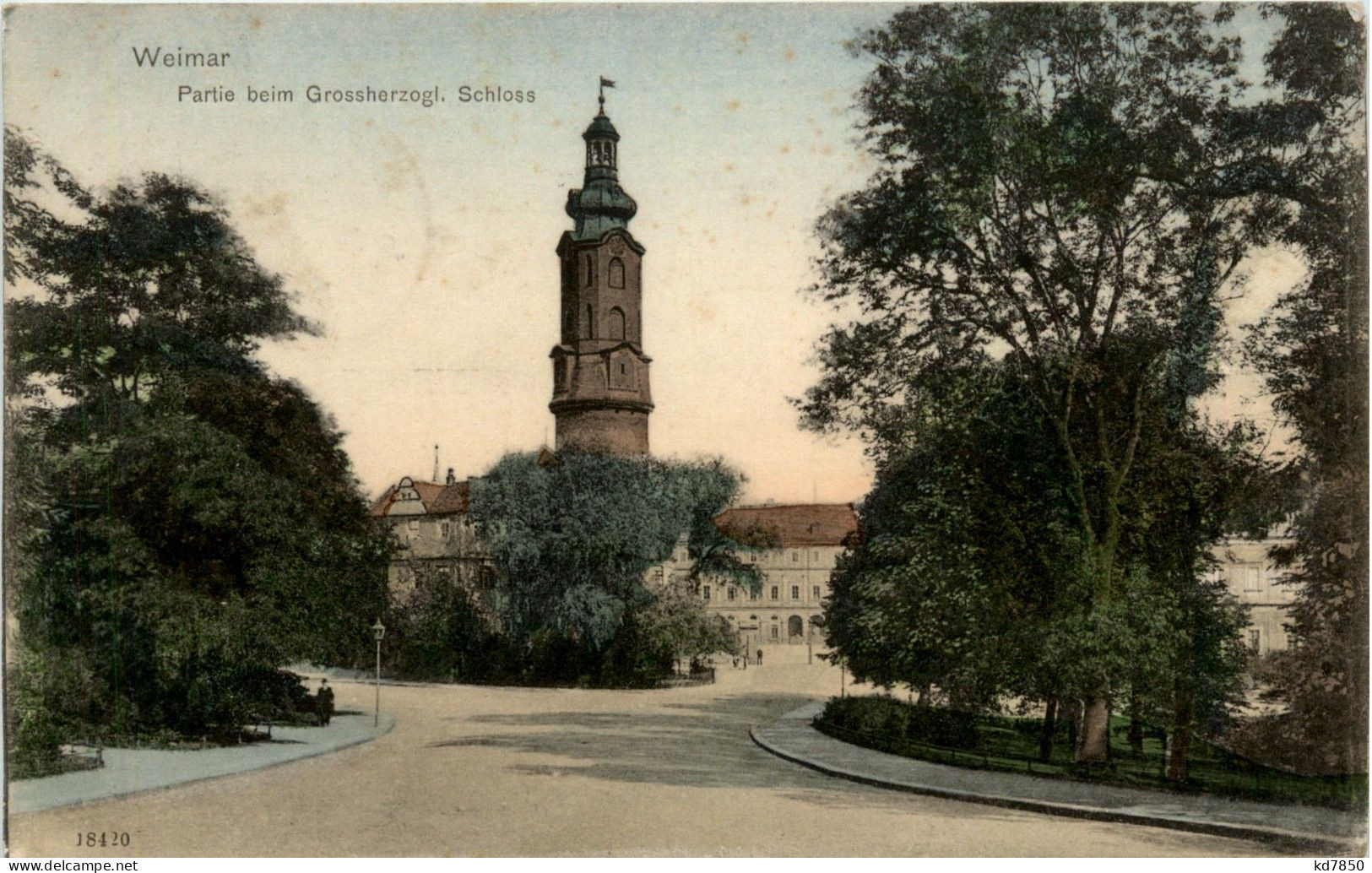 Weimar - Partie Beim Grossherzogl. Schloss - Weimar