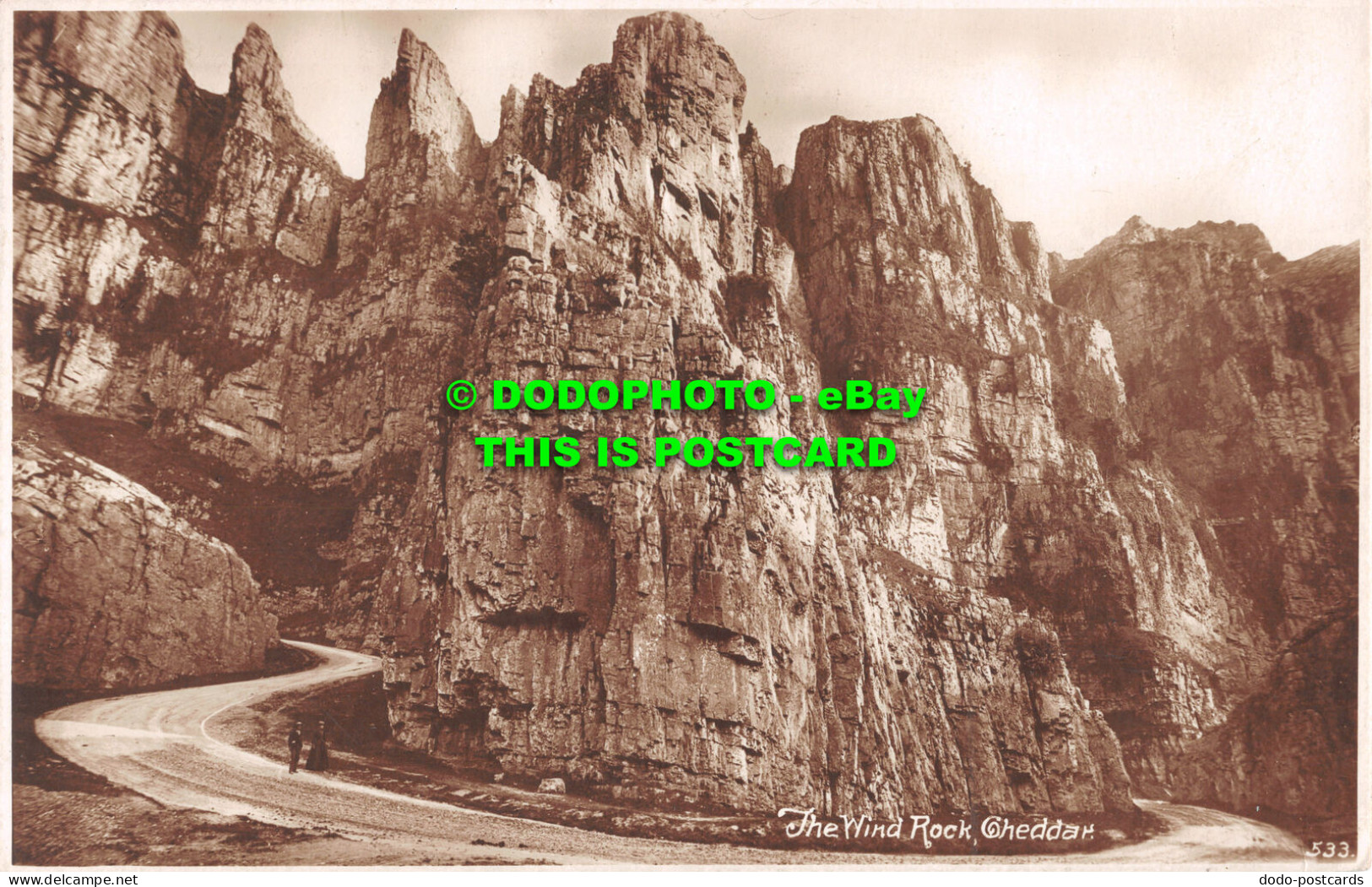 R499141 Cheddar. The Wind Rock. Postcard - World