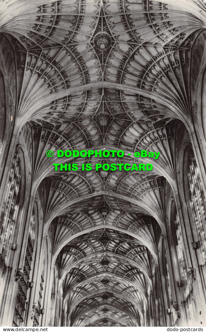 R498689 Cambridge. King College Chapel. Fan Vaulting After Cleaning. RP. 1949 - World