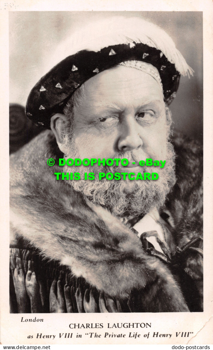 R498801 Charles Laughton. As Henry VII In The Private Life Of Henry VIII. London - Sonstige & Ohne Zuordnung