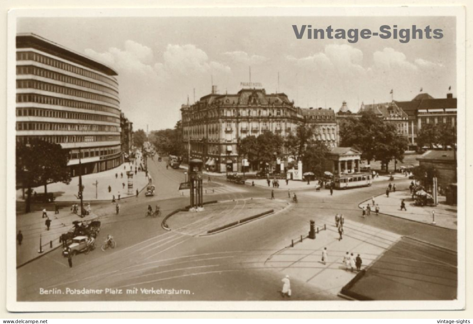 Berlin / Germany: Potsdamer Platz Mit Verkehrsturm (Vintage RPPC 1910s/1920s) - Mitte