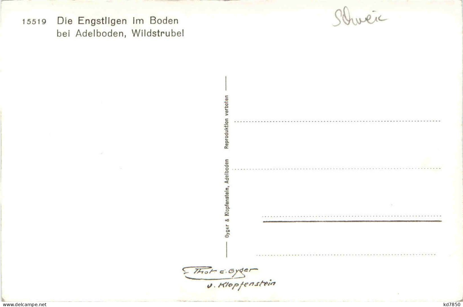 Die Engstligen Im Boden Bei Adelboden - Adelboden