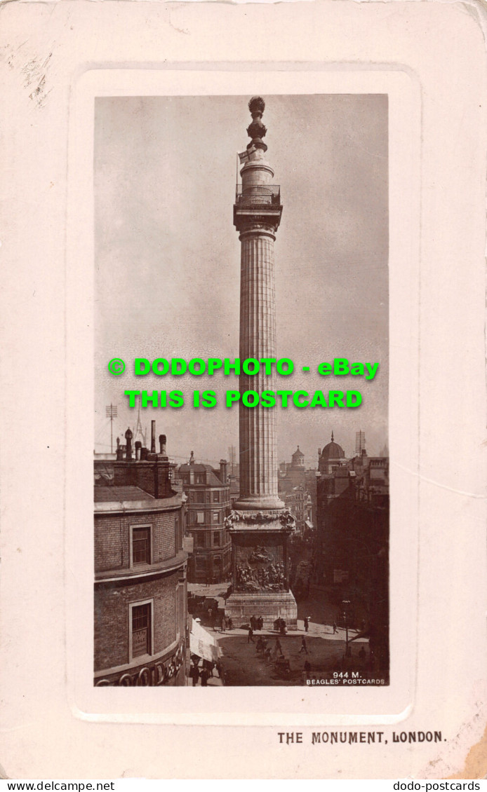 R498810 London. The Monument. J. Beagles - Andere & Zonder Classificatie