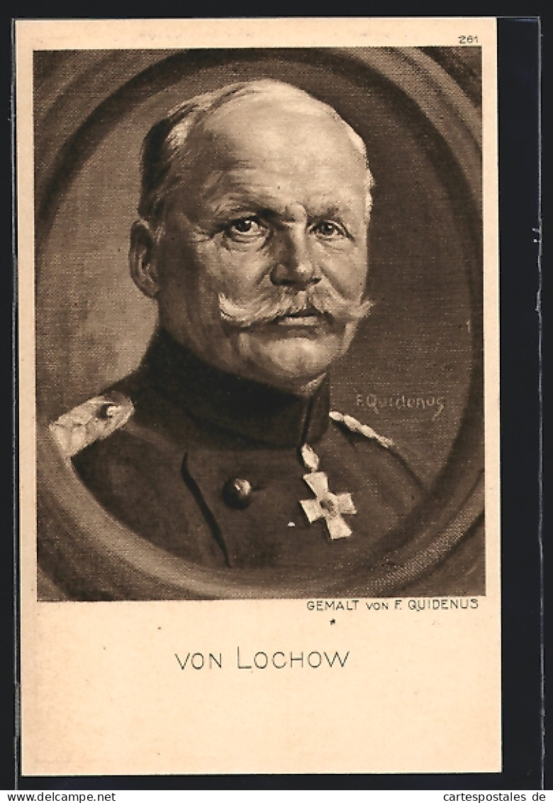 Künstler-AK General Von Lochow  - Guerre 1914-18