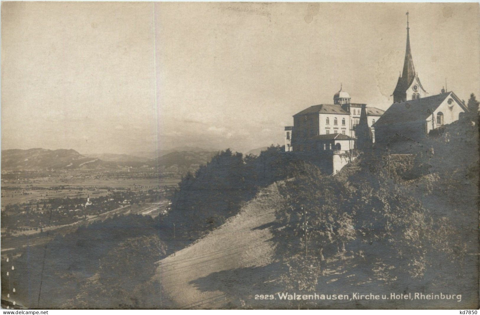 Walzenhausen - Kirche Und Hotel Rheinburg - Walzenhausen