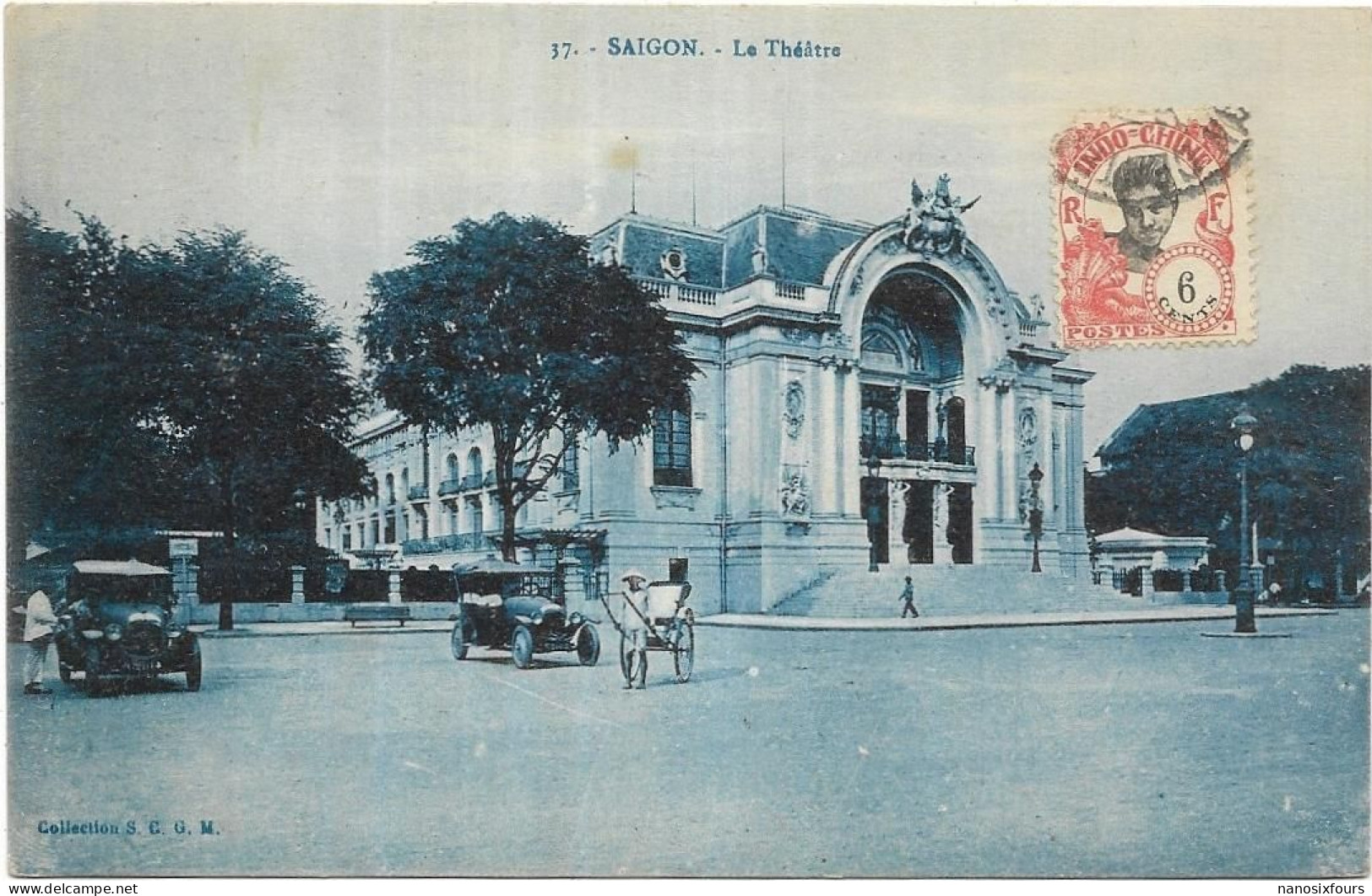 VIET NAM.  SAIGON.  LE THEATRE. CARTE ECRITE - Viêt-Nam