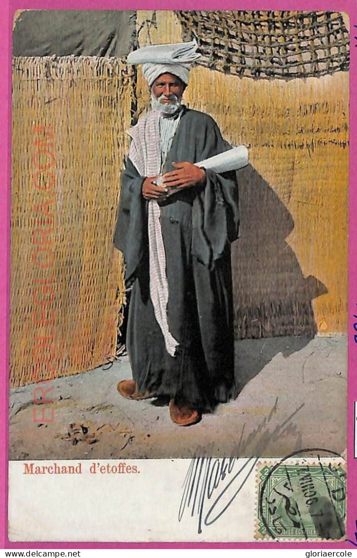 Ag2799 - EGYPT - VINTAGE POSTCARD - Ethnic, Costumes - 1906 - Afrique