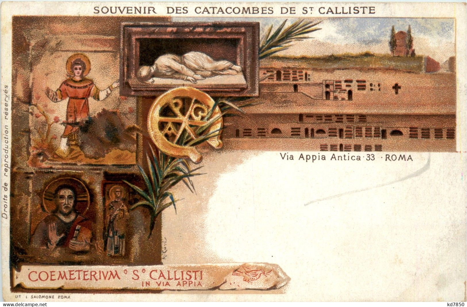 Roma - Souvenir Des Catacombes De St. Calliste - Otros & Sin Clasificación
