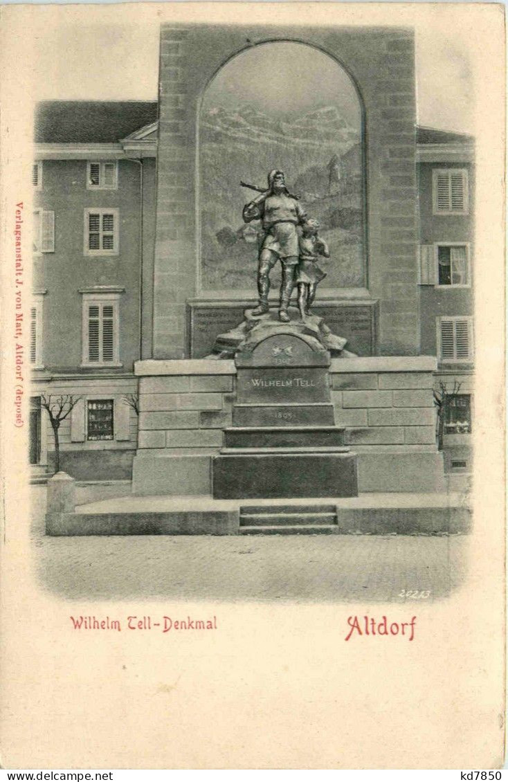 Altdorf - Wilhelm Tell Denkmal - Reliefkarte - Altdorf