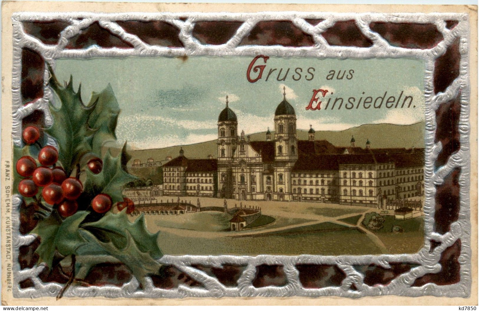 Gruss Aus Einsiedeln - Litho - Prägekarte - Einsiedeln