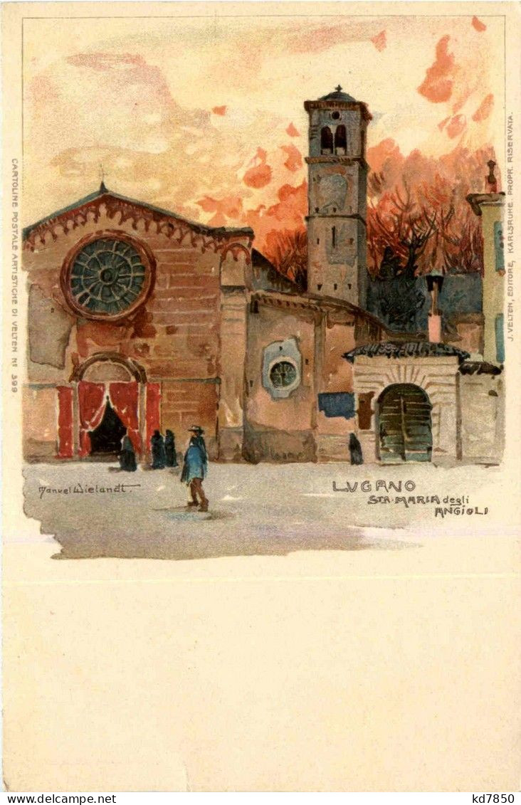 Lugano - Sta Maria Degli Angioli - Litho - Lugano