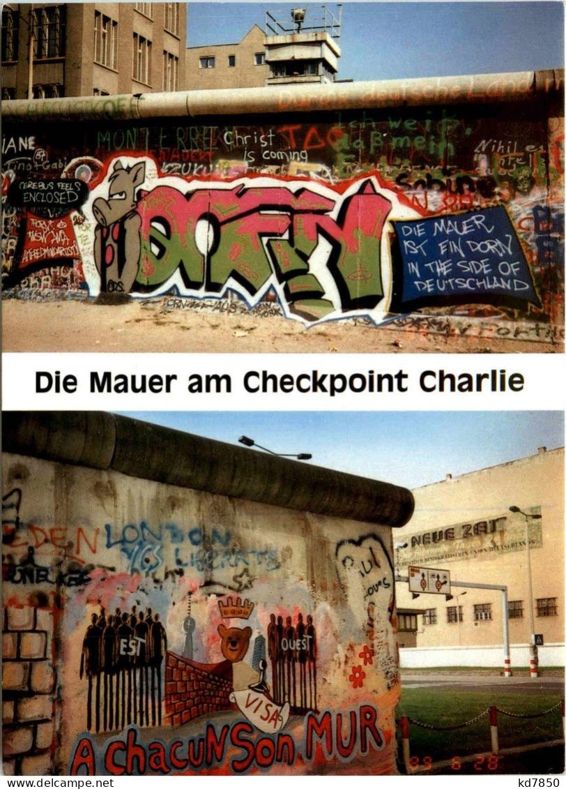 Berlin - Die Mauer Am Checkpoint Charlie - Muro De Berlin