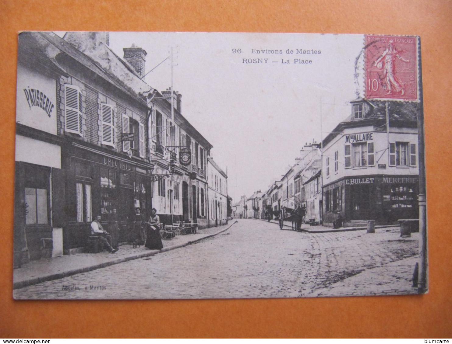 CPA -  ROSNY SUR SEINE - LA PLACE  - MAISON ALLAIRE - Rosny Sur Seine