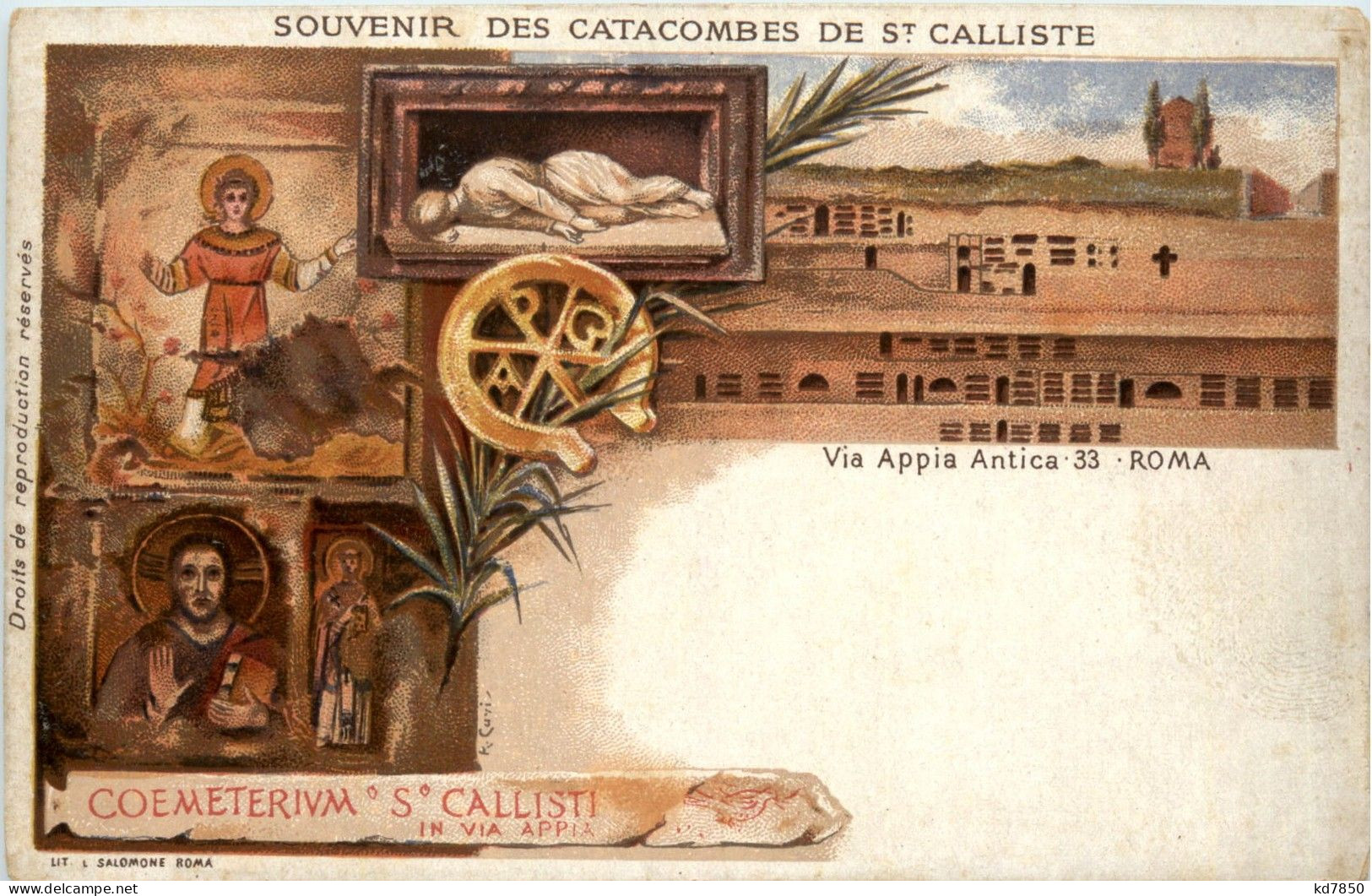 Roma - Souvenir Des Catacombes De St. Calliste - Andere & Zonder Classificatie