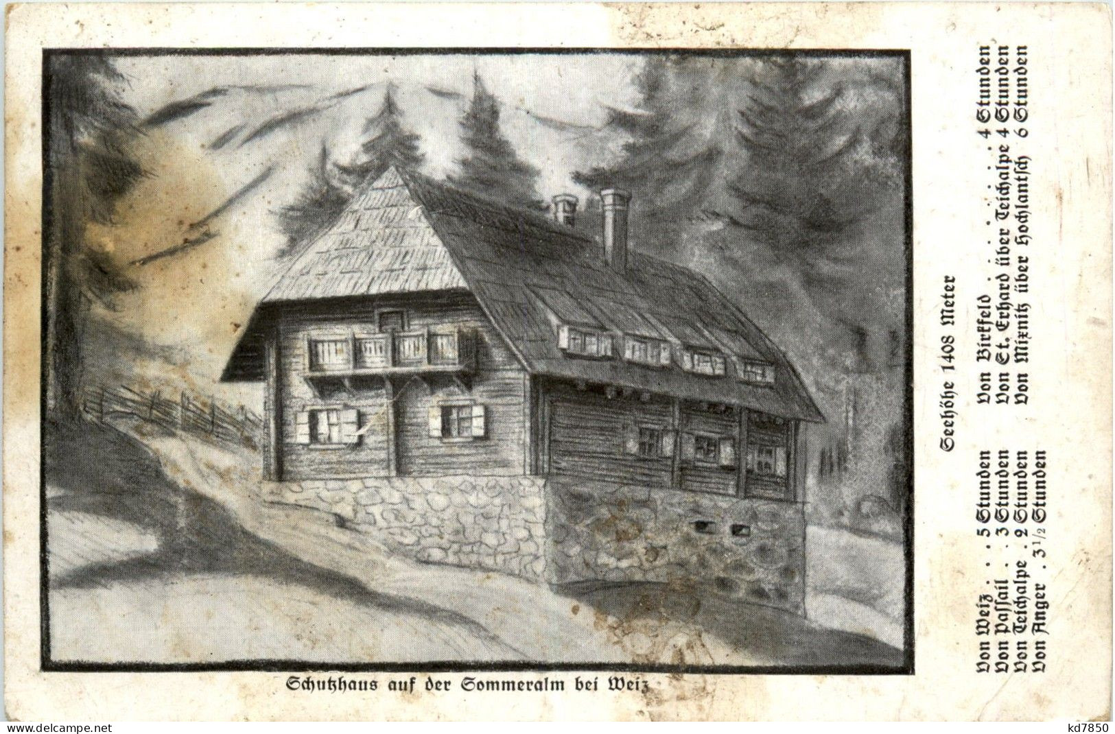 Weiz/Steiermark - Weiz - Schutzhaus Auf Der Sommeralm - Weiz