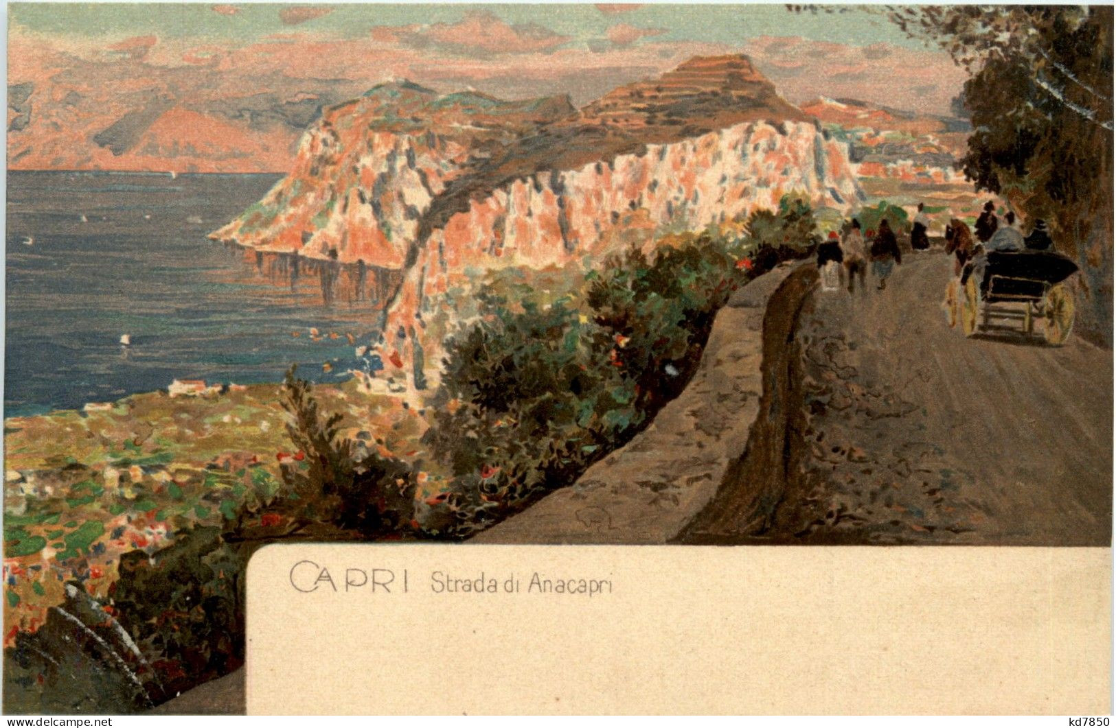 Capri - Strada Di Anacapri - Napoli