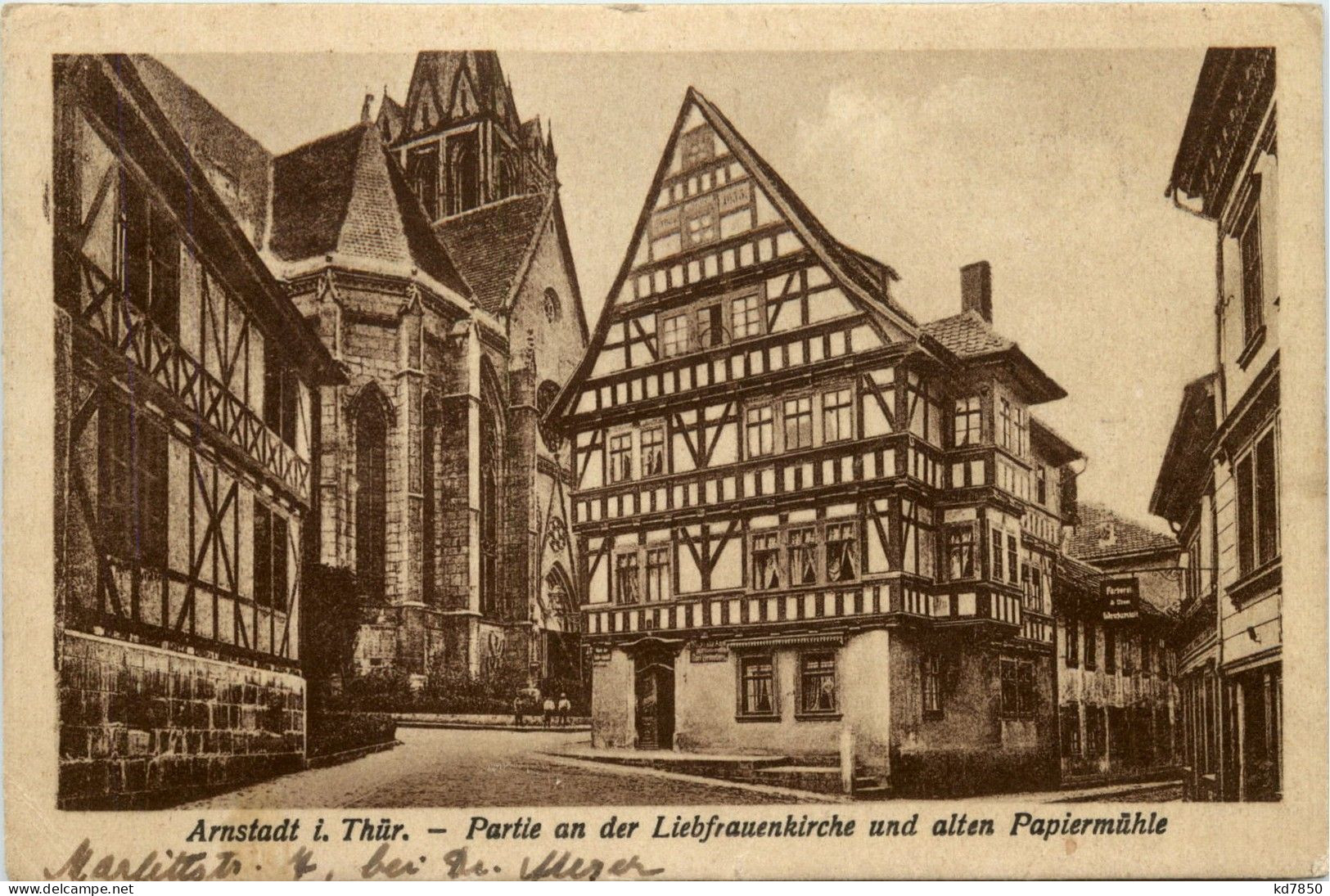 Arnstadt - Partie An Der Liebfrauenkirche Und Alten Papiermühle - Arnstadt