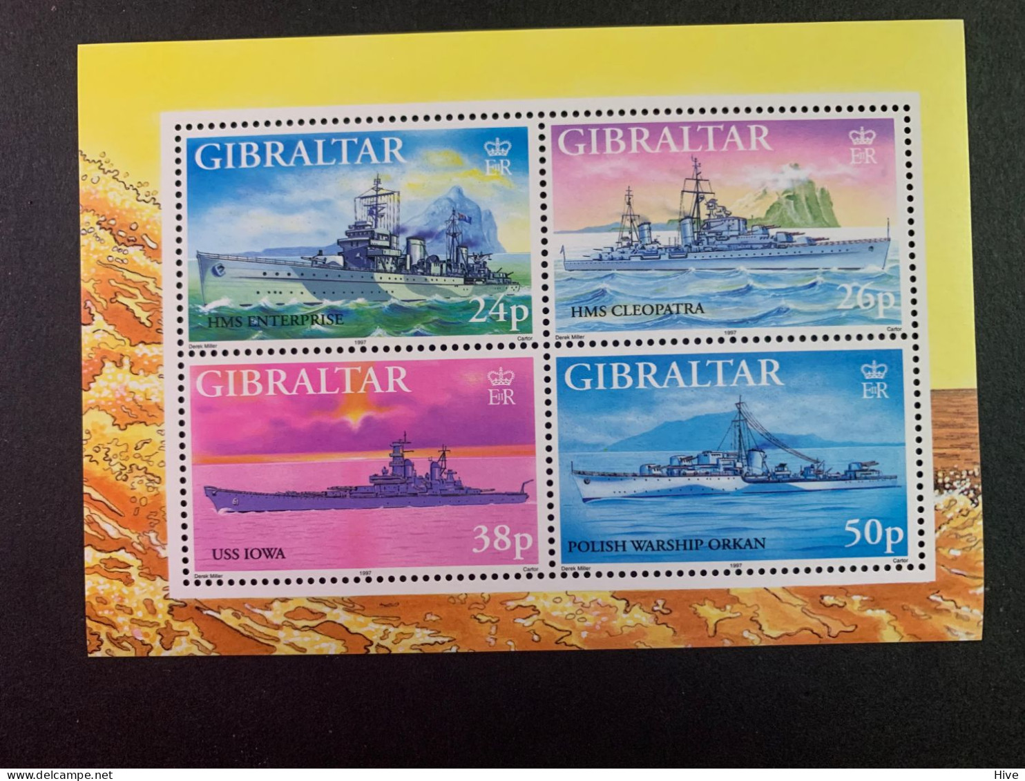 GIBRALTAR 1997  WWII Warships MNH - Gibilterra