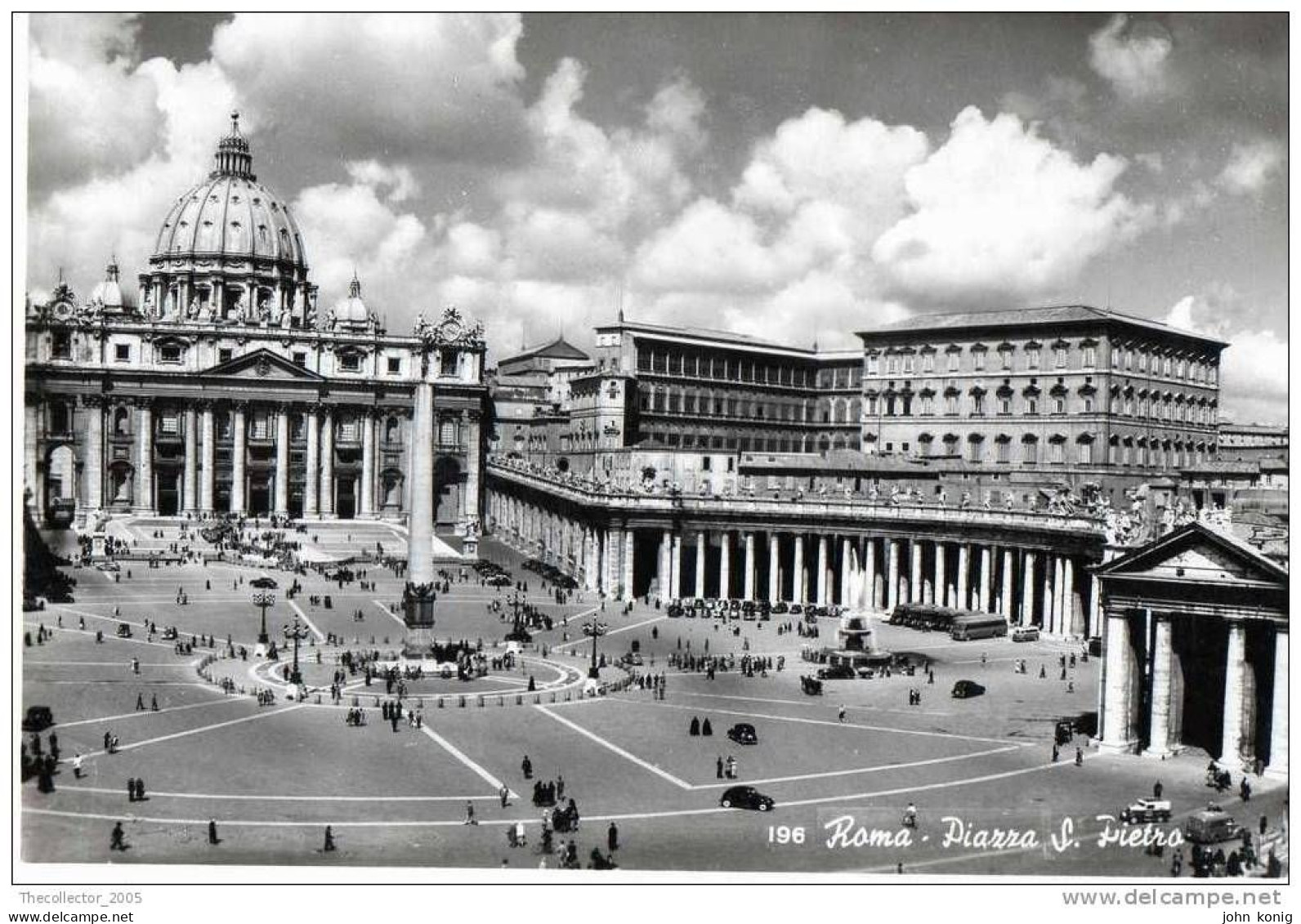 CARTOLINA - POSTCARD - CPT - POSTKARTE - ROMA - P.ZZA S. PIETRO (SCRITTA A DX) - San Pietro