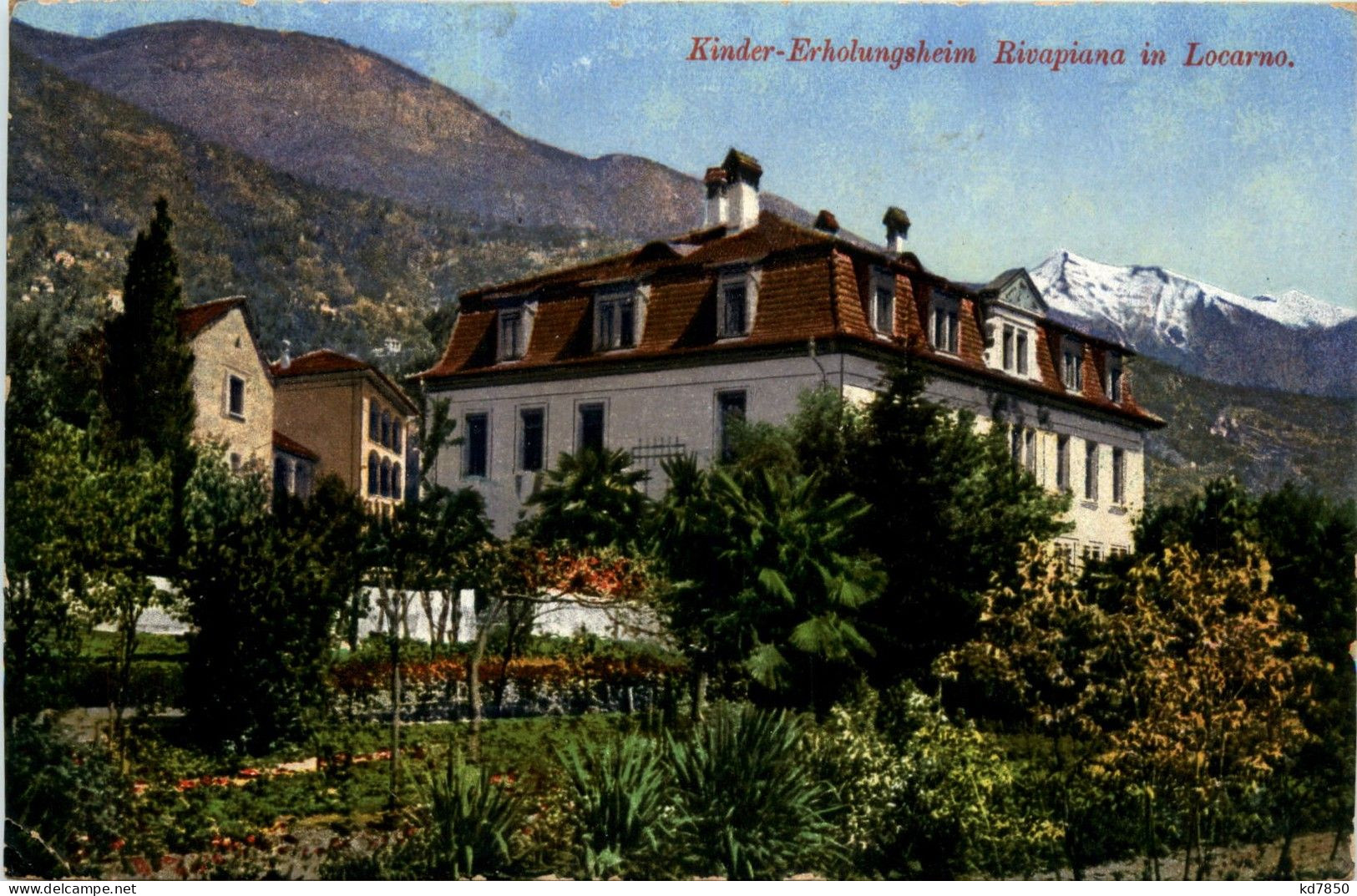 Kinder Erholungsheim Rivapiana In Locarno - Locarno