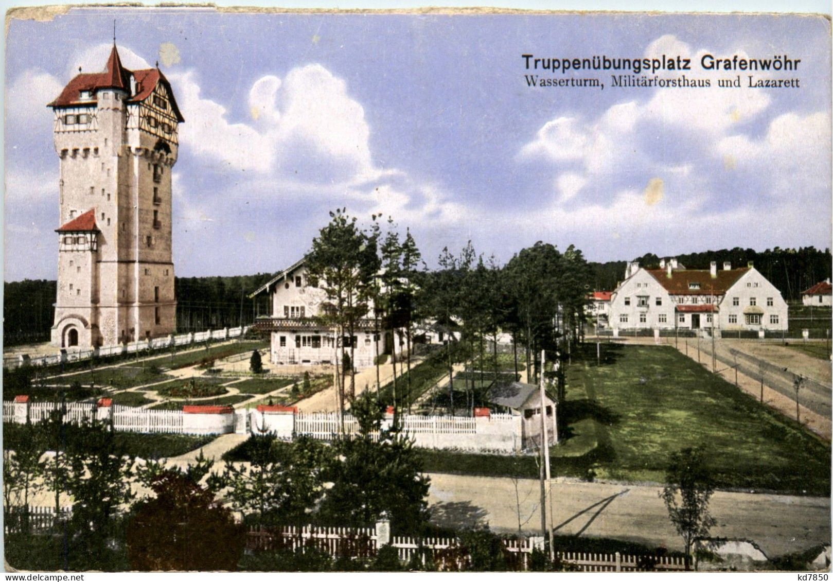 Bayern/Grafenwöhr - Truppenübungsplatz - Wasserturm, Militärforsthaus Und Lazarett - Grafenwoehr