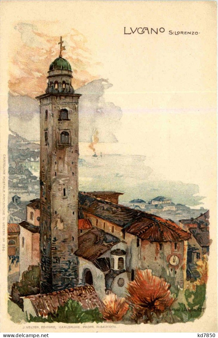 Lugano - St. Lorenzo - Litho - Lugano