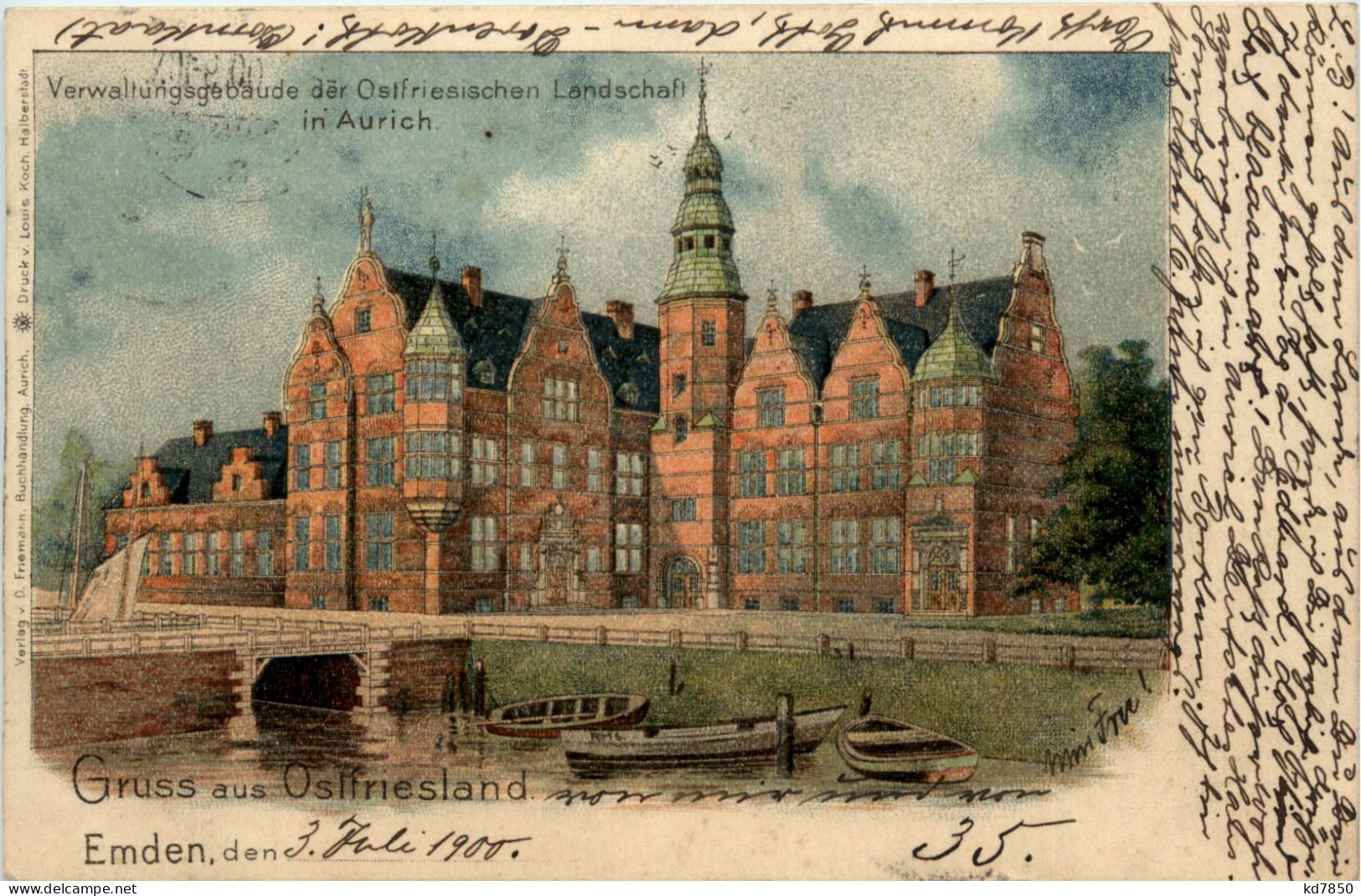 Gruss Aus Ostfriesland - Emden - Litho - Emden