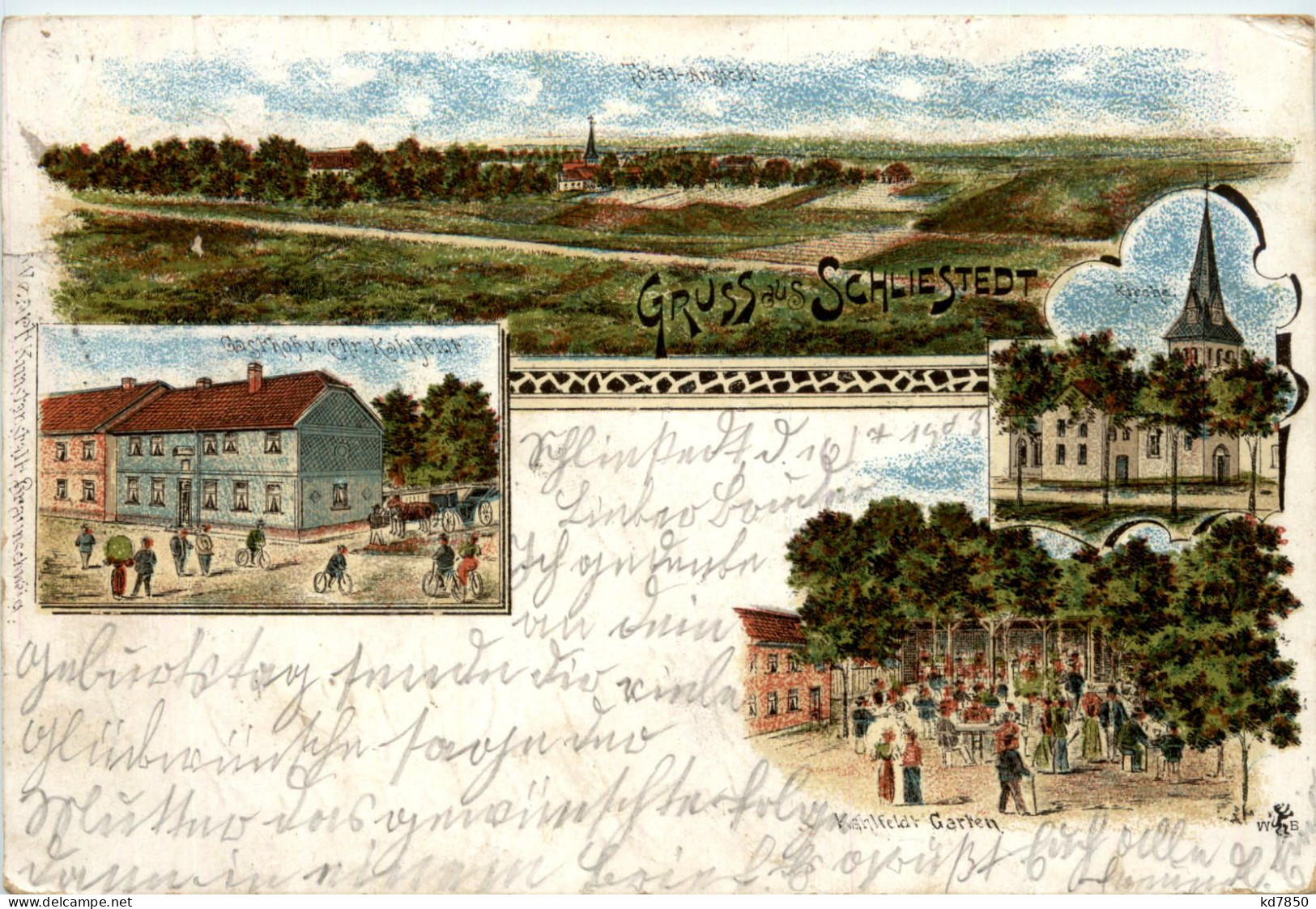 Gruss Aus Schliestedt - Litho - Schöppenstedt - Wolfenbüttel