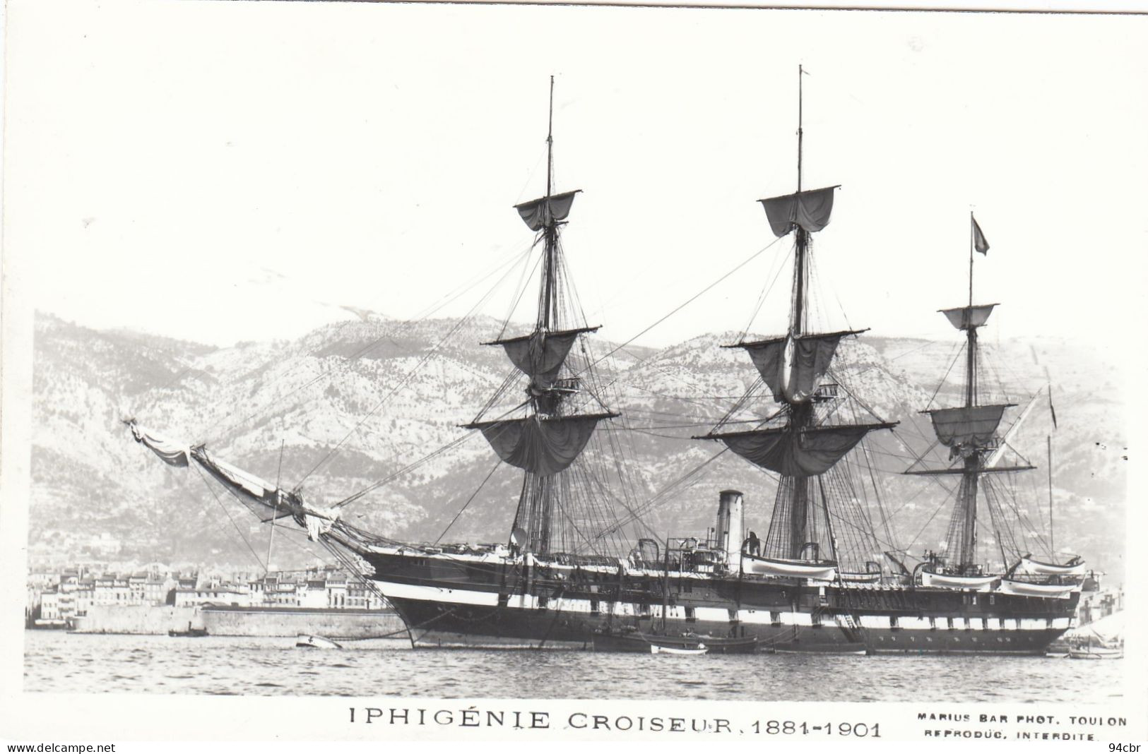 CPA ( Bateau ) IPHIGENIE Croiseur  1881-1901 (b.burtheme) - Krieg