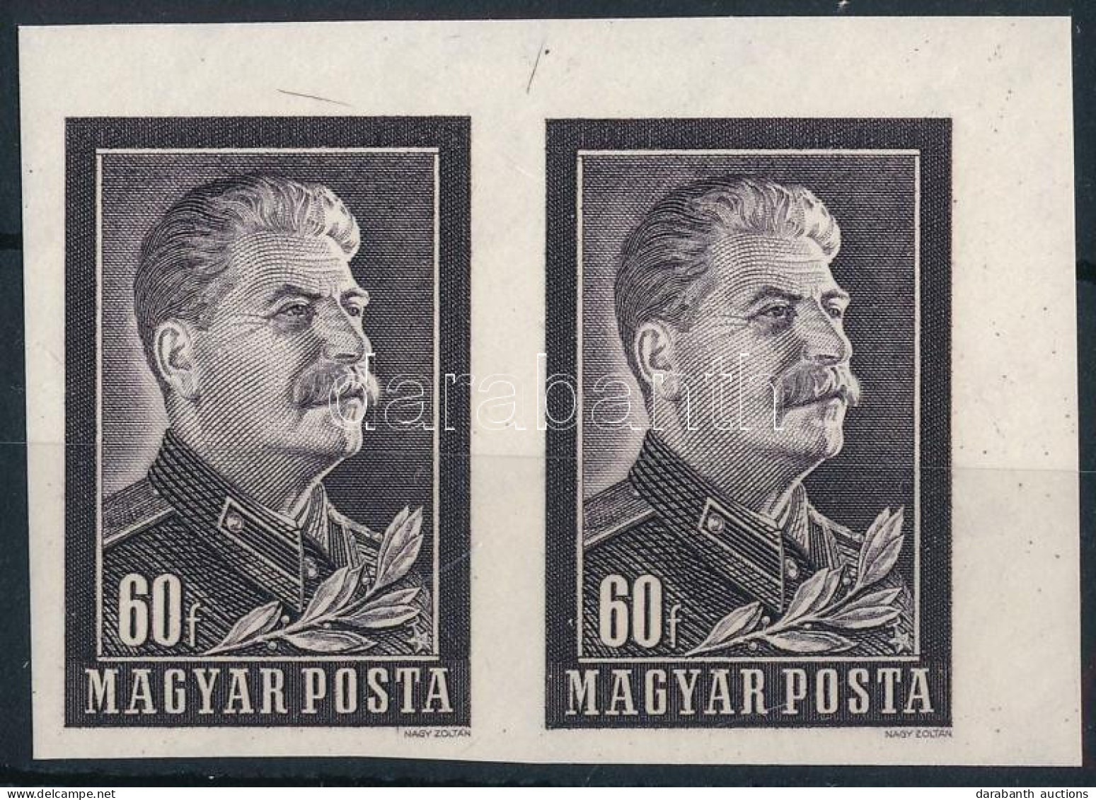 ** 1953 Sztálin-gyász Vágott Pár (12.000) - Other & Unclassified