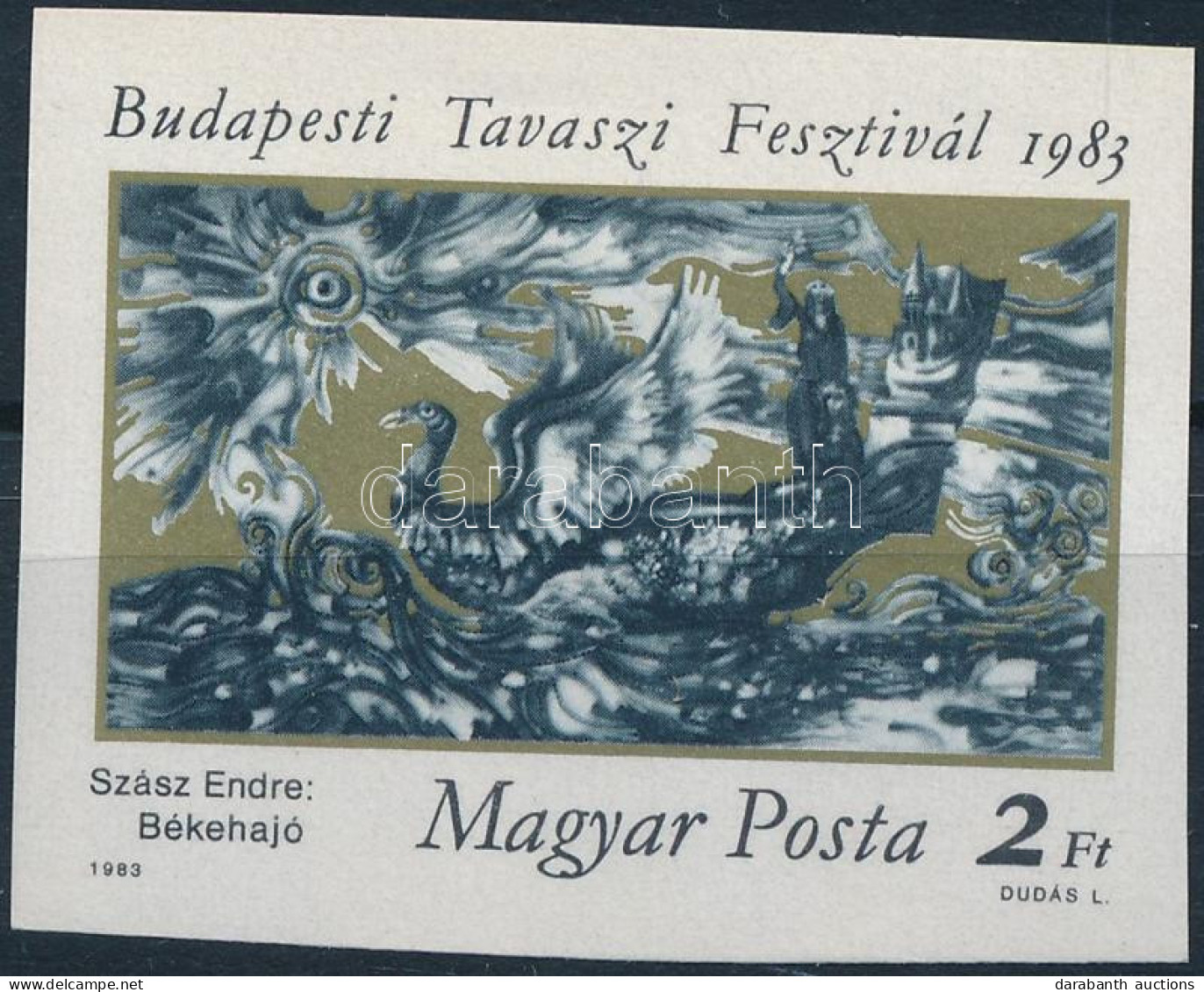 ** 1983 Budapesti Tavaszi Fesztivál Vágott Bélyeg - Other & Unclassified