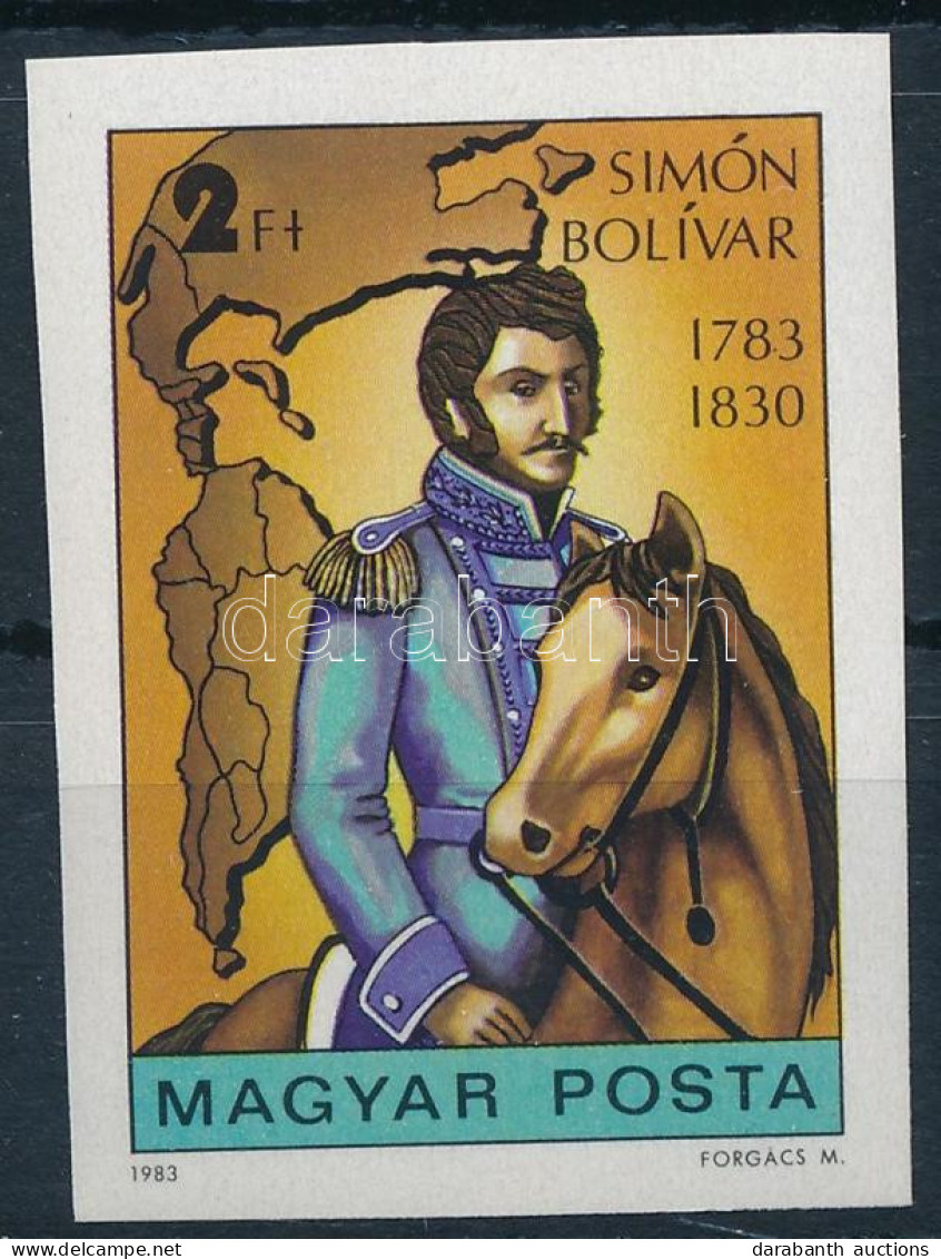 ** 1983 Simon Bolívar Vágott Bélyeg - Autres & Non Classés