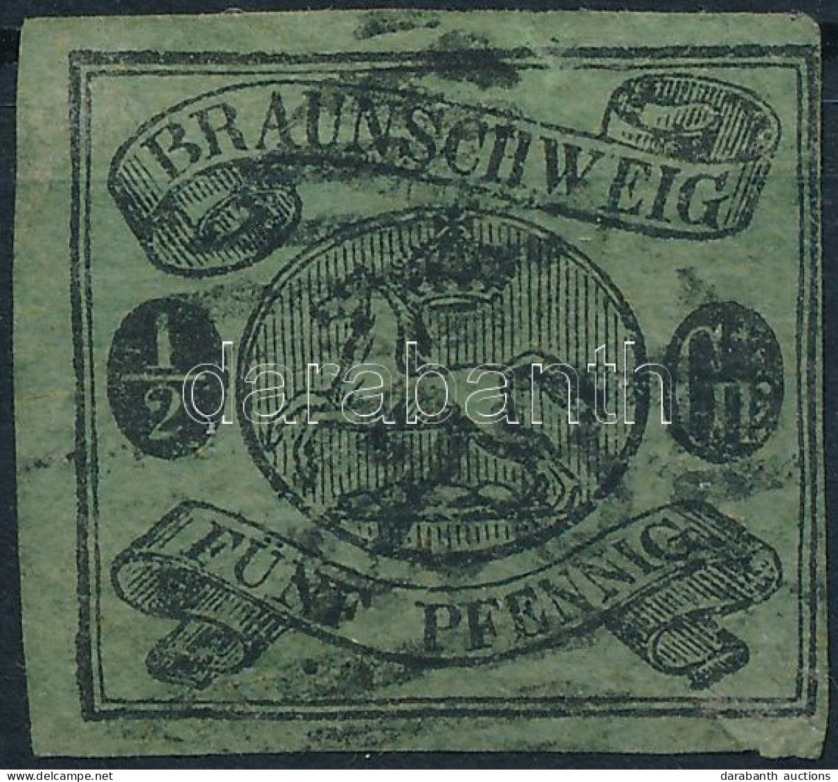 O Német államok Braunschweig 1861 Mi 10 (Mi EUR 500,-) - Autres & Non Classés
