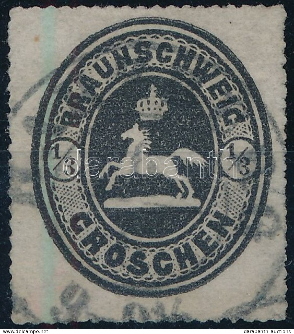 O Német Államok Braunschweig 1865 Mi 17 (3 Klf Aláírással) (Mi EUR 480.-) (foghibák / Perf. Faults) - Otros & Sin Clasificación